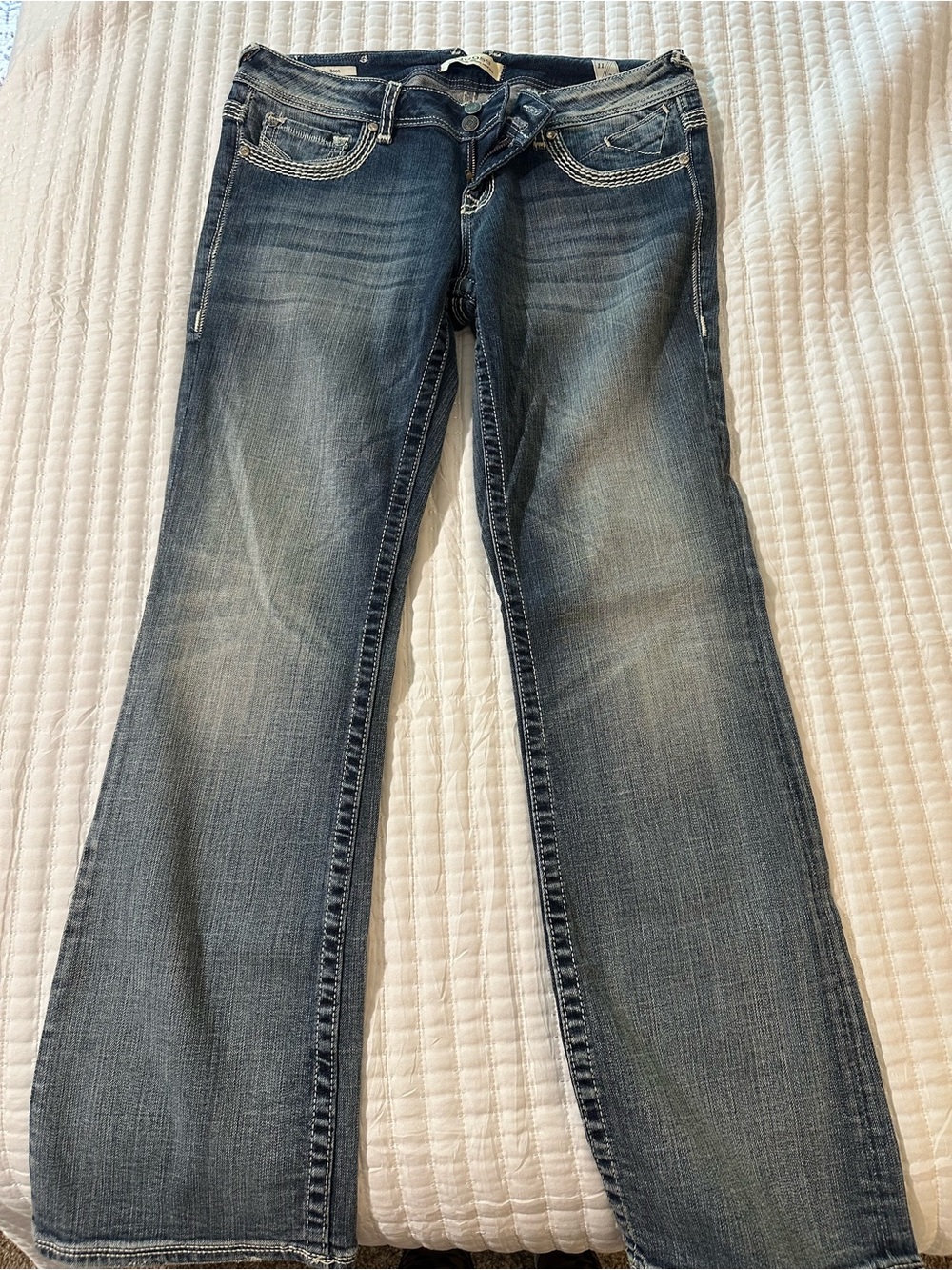 Vigoss Bootcut Jeans Women’s Size 11/31 Studded Pocket Medium Wash